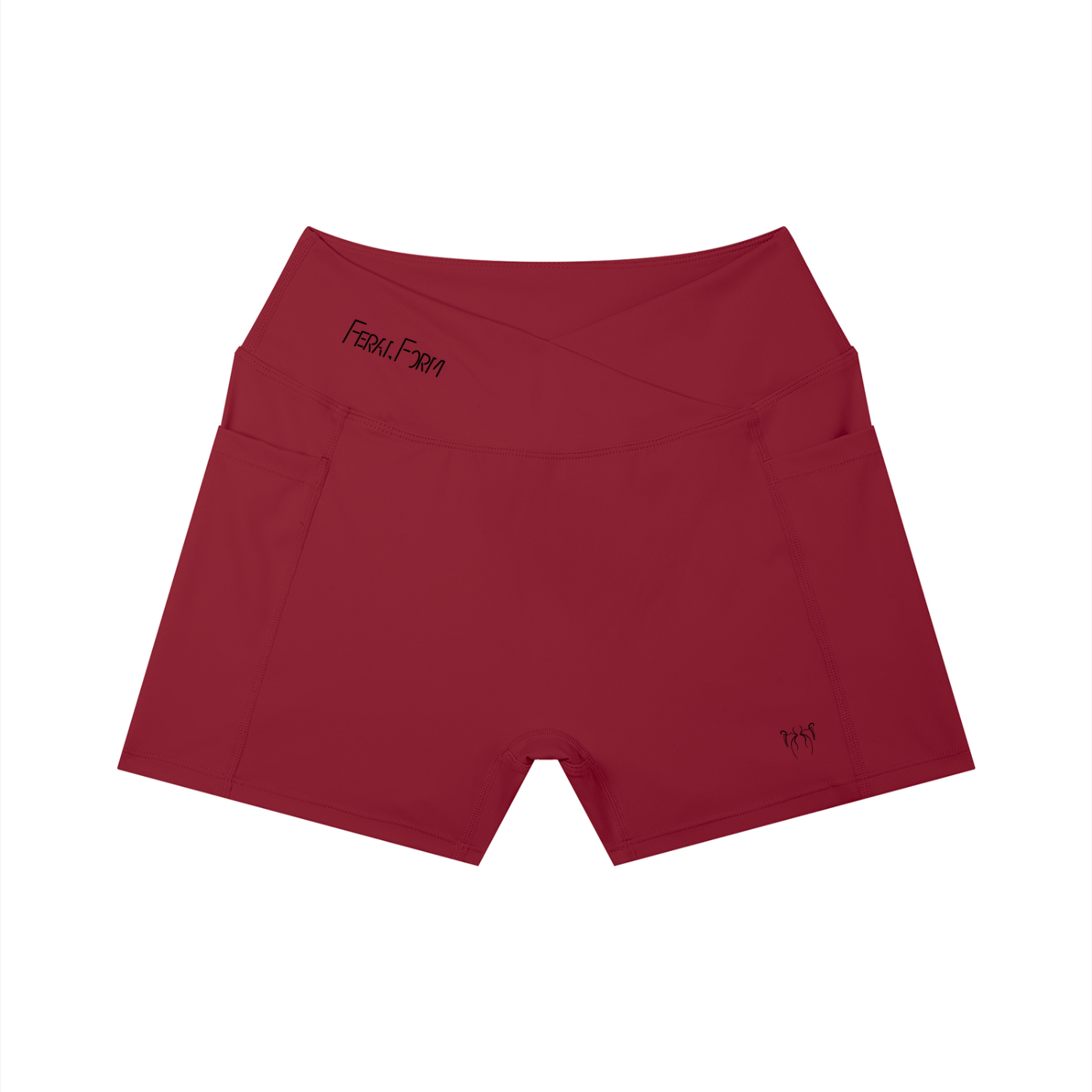 Feral Form High Rise Scrunch Shorts - Dark
