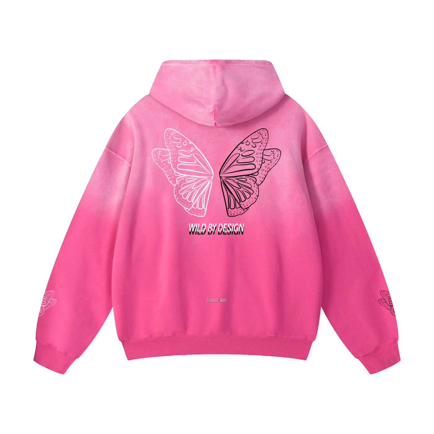 Monarch Split-Dye Oversized Hoodie