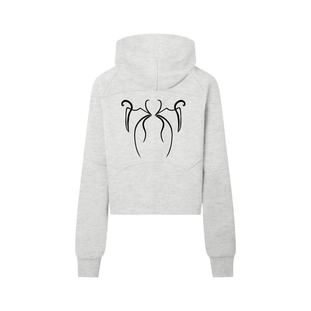 Feral Form Cropped Half-Zip Hoodie