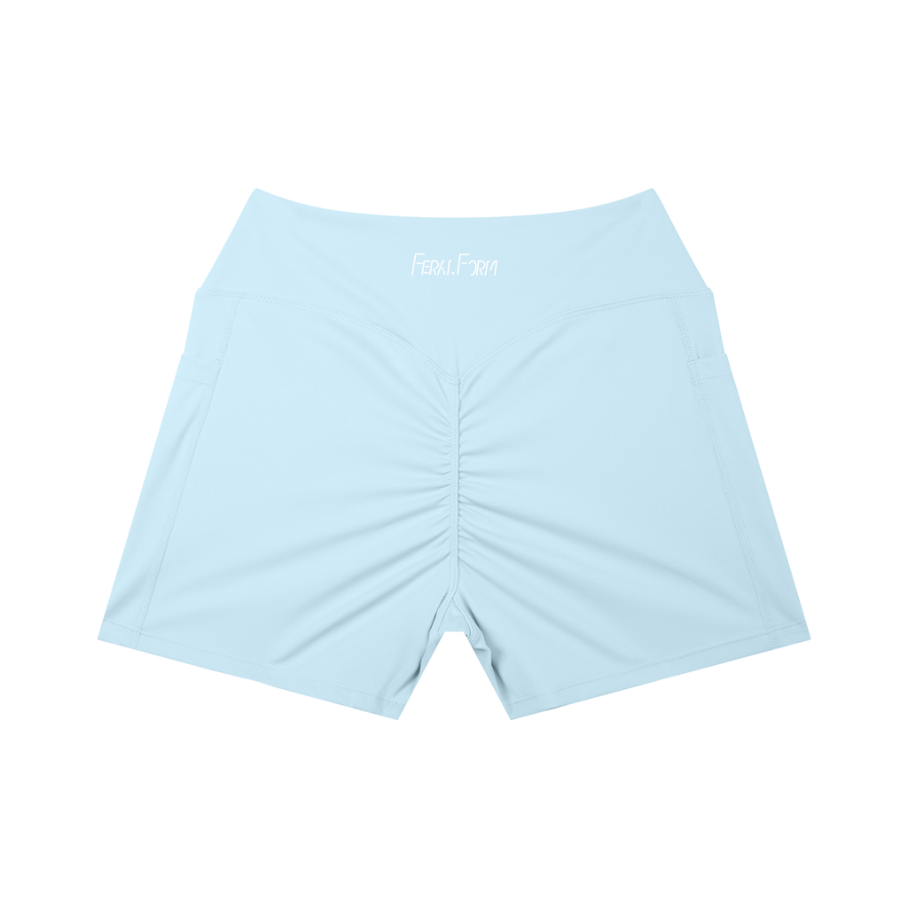 Feral Form High Rise Scrunch Shorts - Light