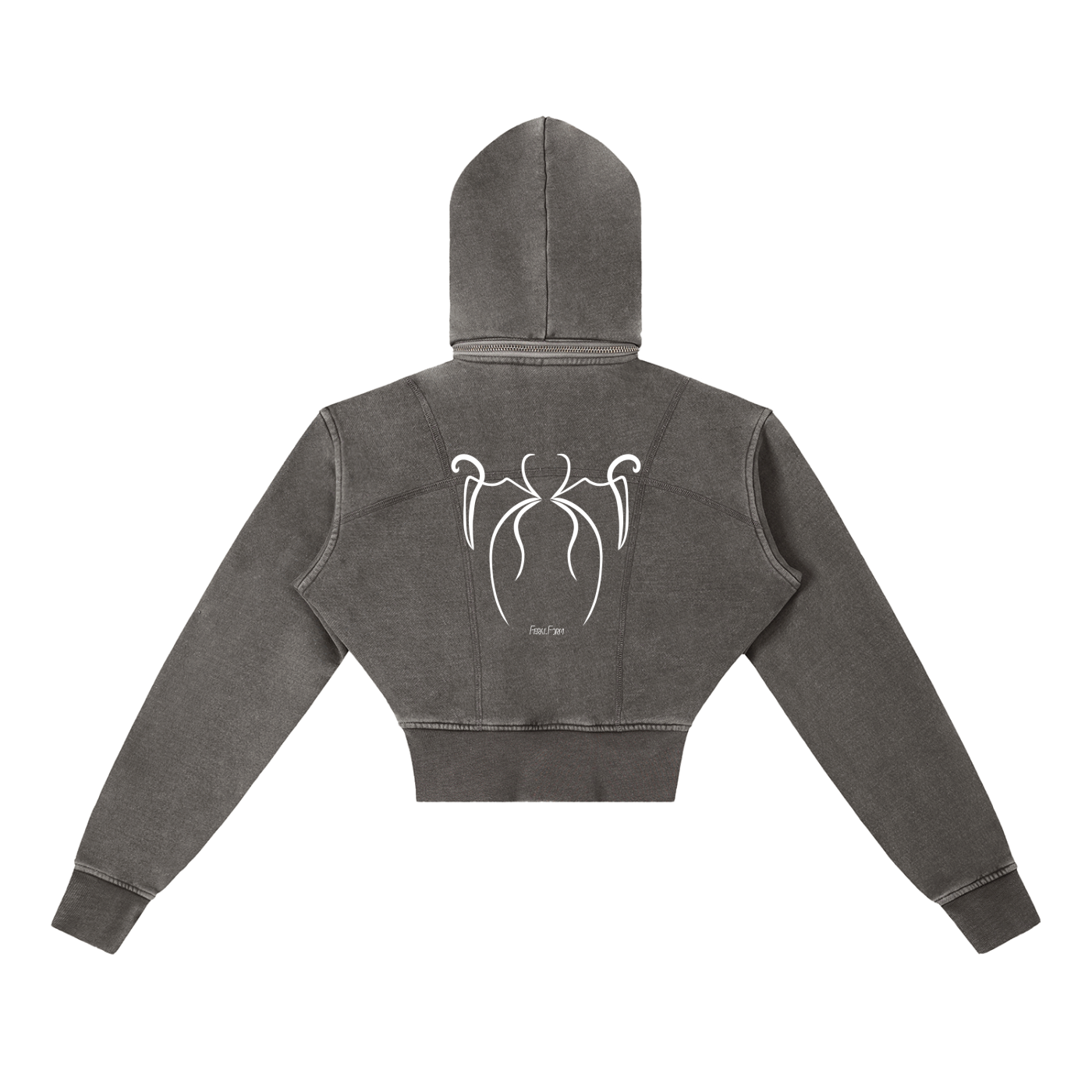 Feral Form Cropped Fleece Hoodie