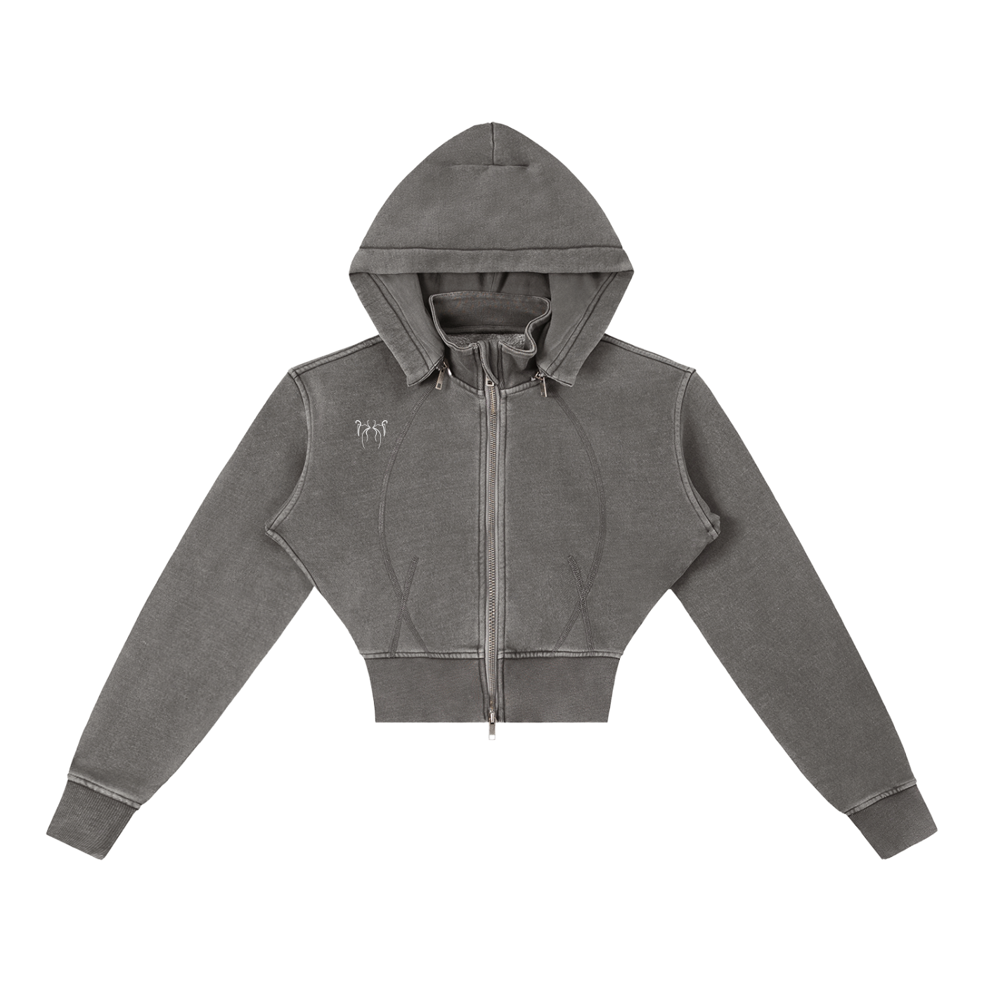 Feral Form Cropped Fleece Hoodie