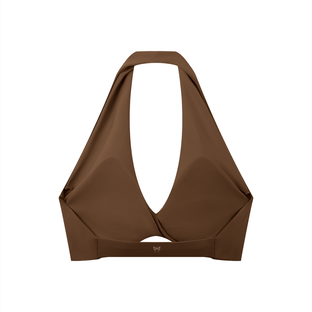 Feral Form Twist Halter Sports Bra - Light