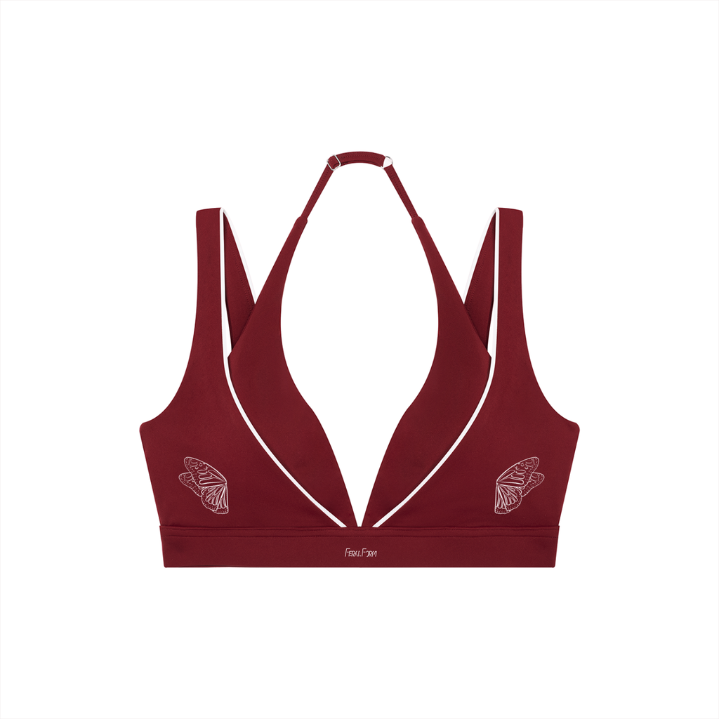 Monarch Layered Halter Sports Bra