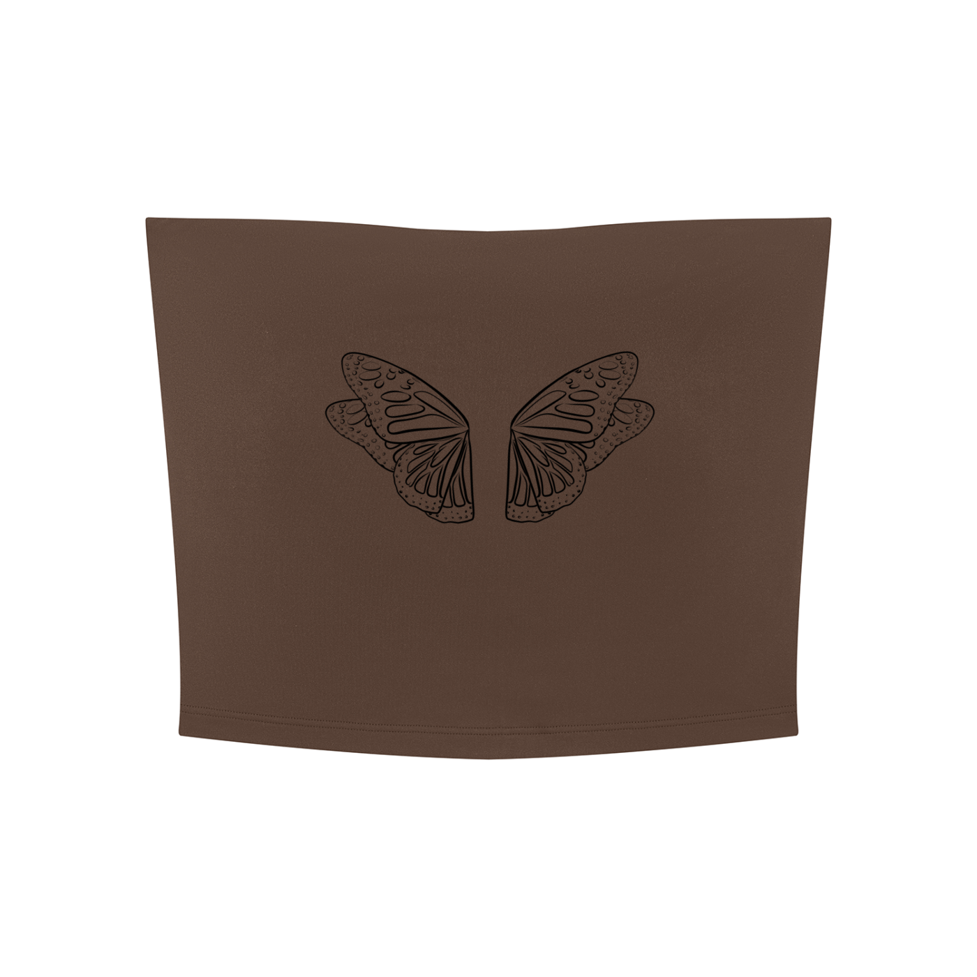 Monarch,Activewear,Gymwear,Athleisure,Tube,Strapless,Butterfly,Graphic,Original,Artwork,FeralForm,Fitted,Statement,Summer,Crop,Gym,Workout,Strong