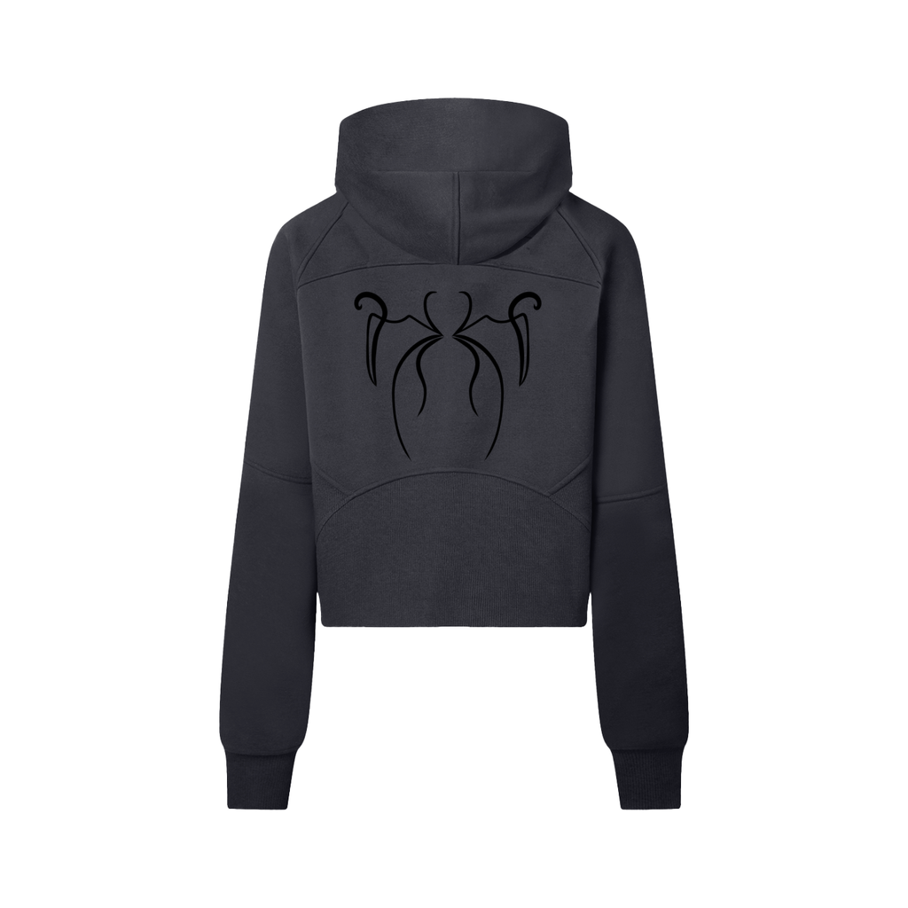 Feral Form Cropped Half-Zip Hoodie