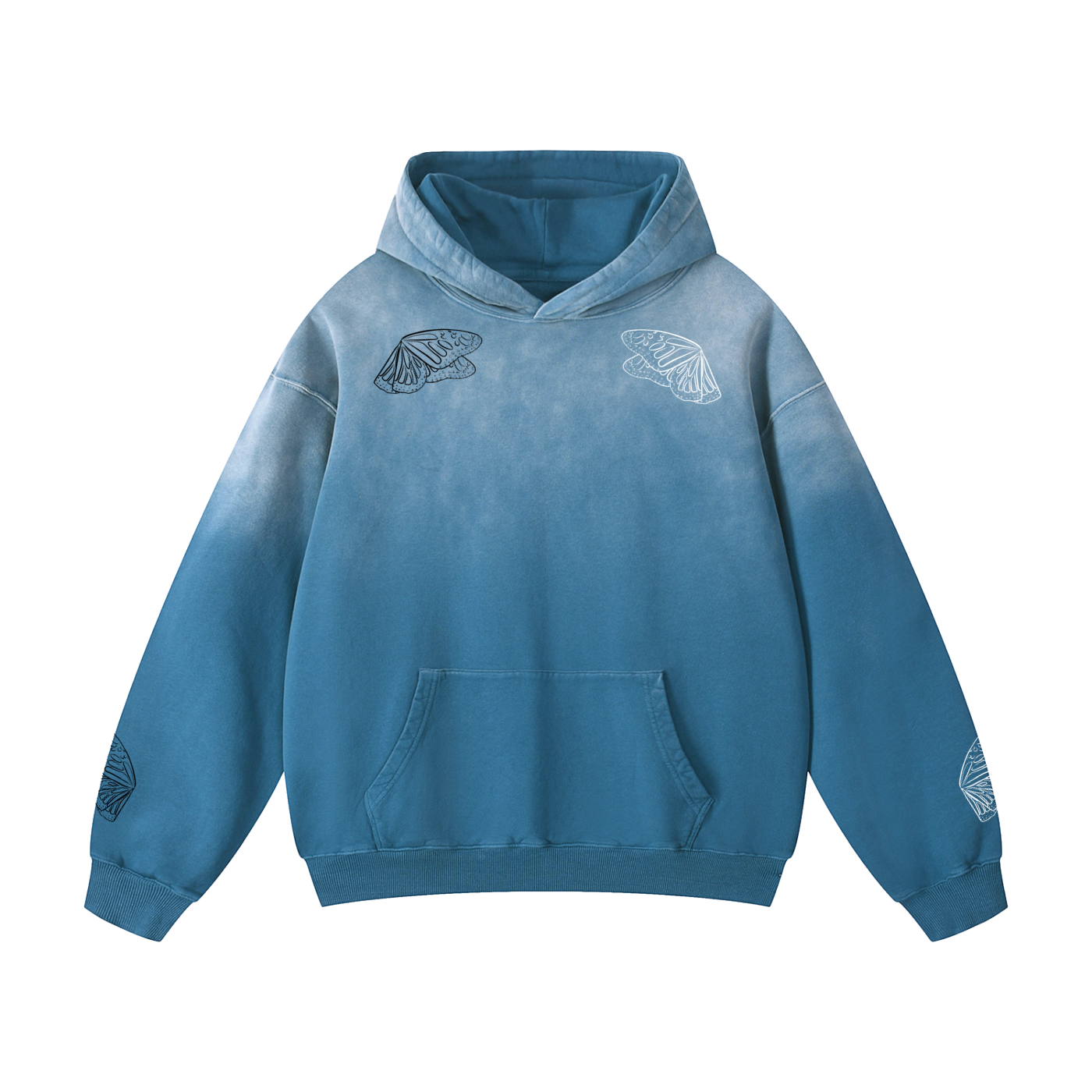 Monarch Split-Dye Oversized Hoodie