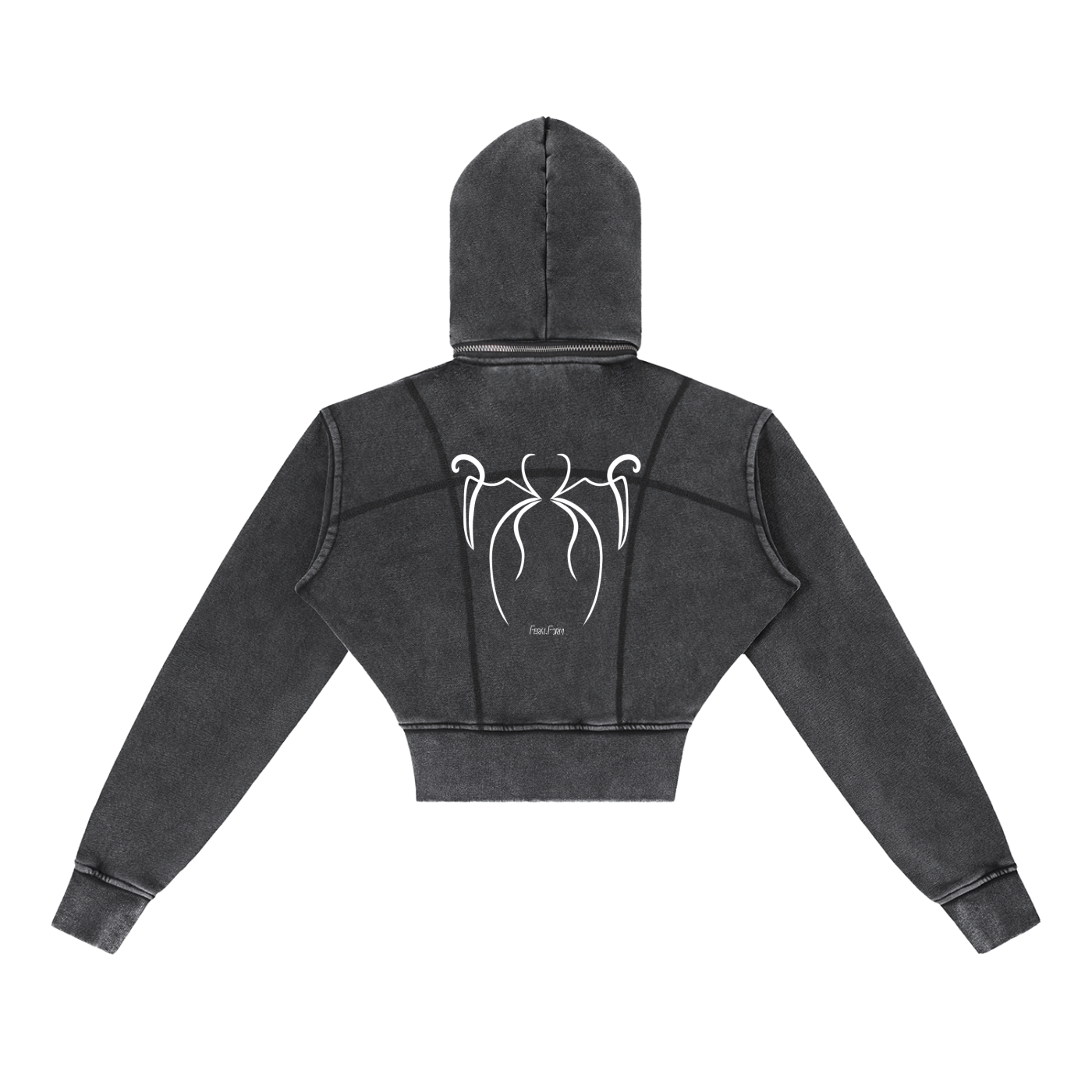 Feral Form Cropped Fleece Hoodie