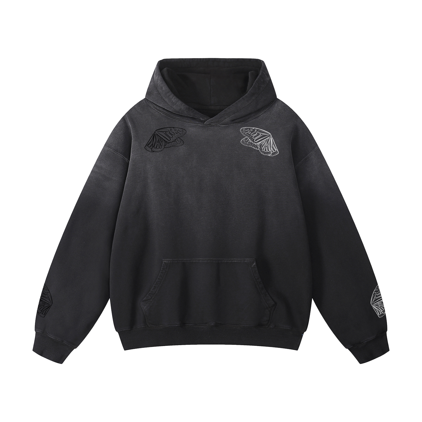 Monarch Split-Dye Oversized Hoodie