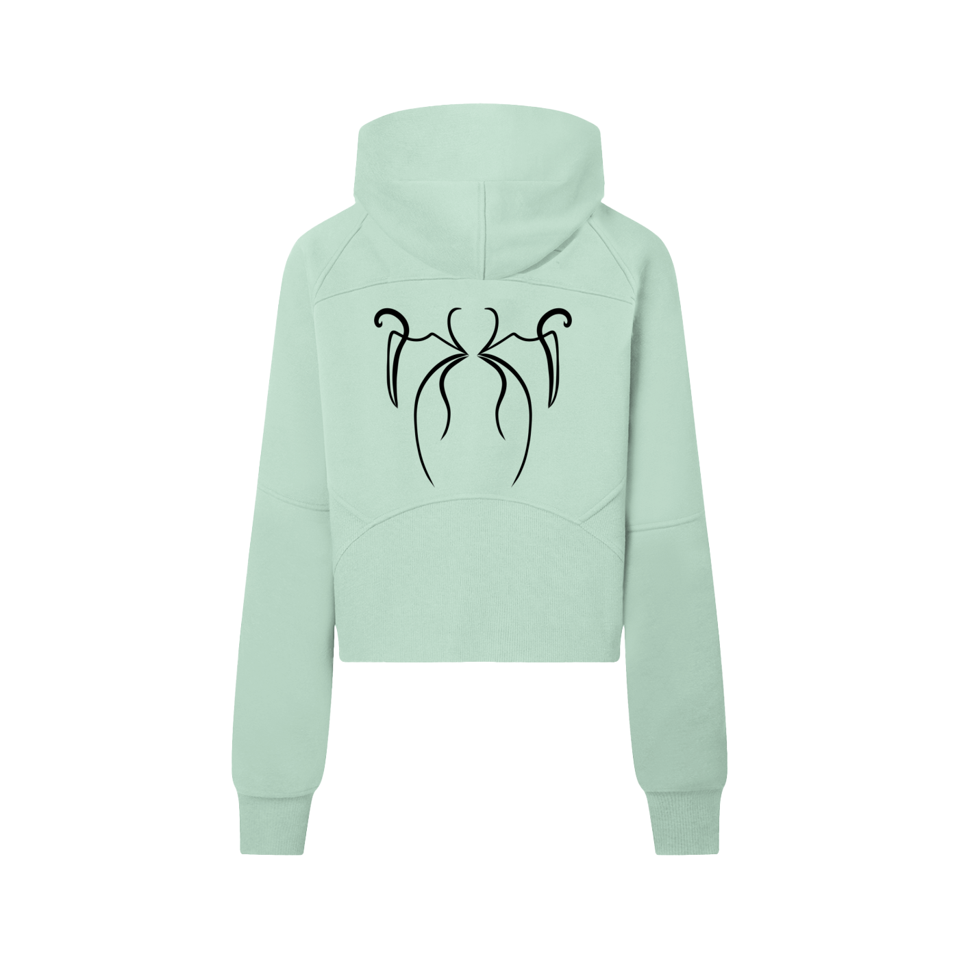 Feral Form Cropped Half-Zip Hoodie