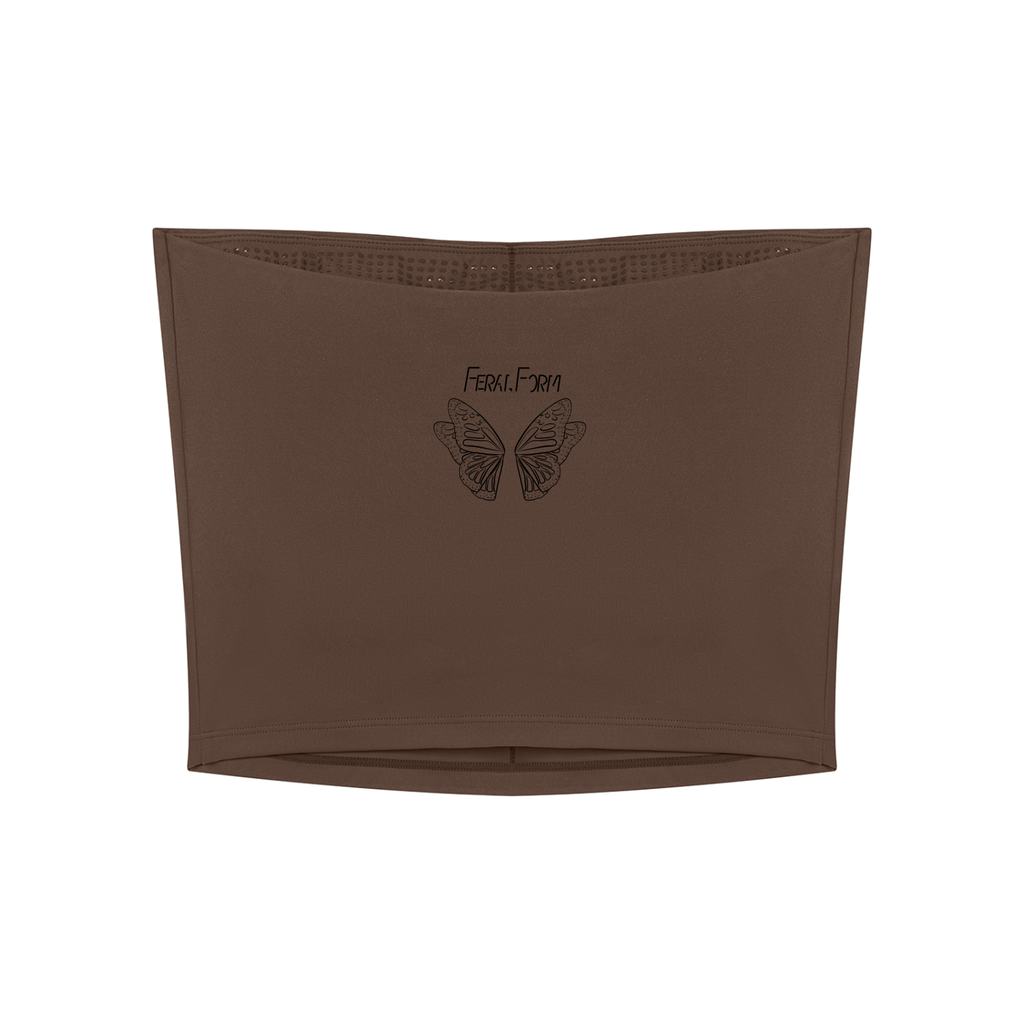 Monarch,Activewear,Gymwear,Athleisure,Tube,Strapless,Butterfly,Graphic,Original,Artwork,FeralForm,Fitted,Statement,Summer,Crop,Gym,Workout,Strong