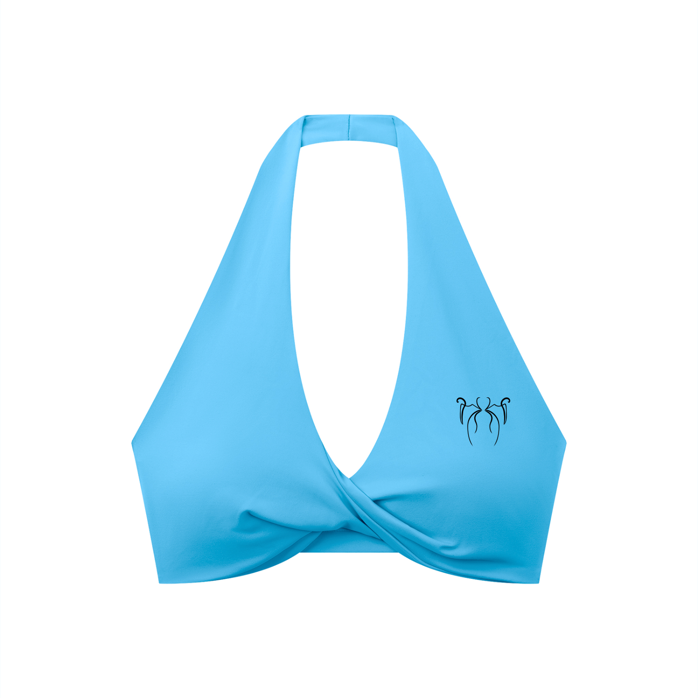 Feral Form Twist Halter Sports Bra - Dark