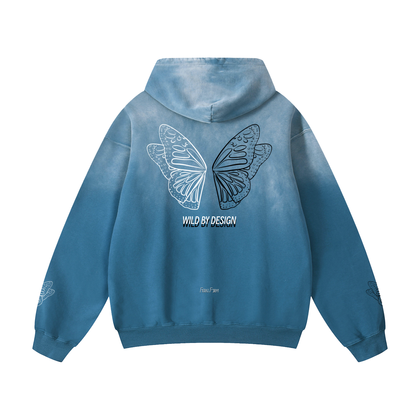 Monarch Split-Dye Oversized Hoodie