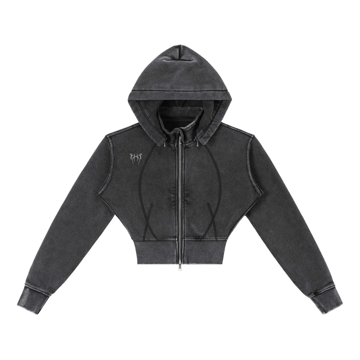 Feral Form Cropped Fleece Hoodie