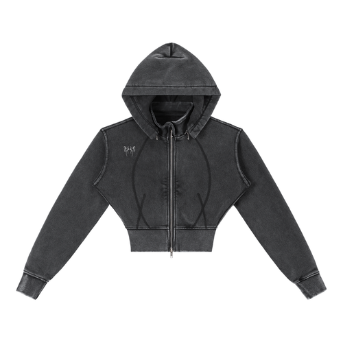 Feral Form Cropped Fleece Hoodie