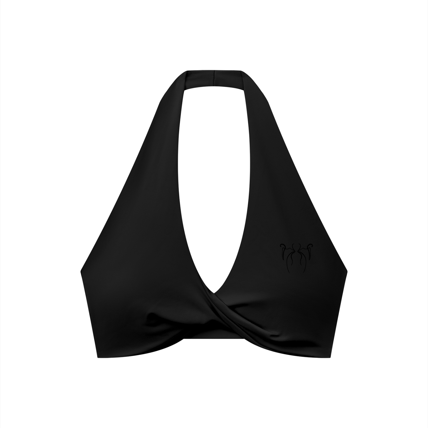 Feral Form Twist Halter Sports Bra - Dark