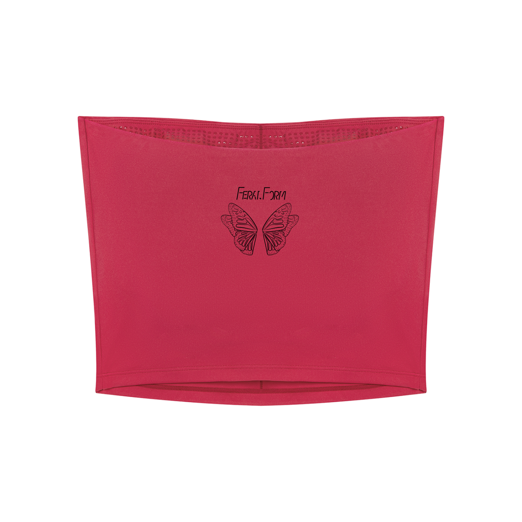 Monarch,Activewear,Gymwear,Athleisure,Tube,Strapless,Butterfly,Graphic,Original,Artwork,FeralForm,Fitted,Statement,Summer,Crop,Gym,Workout,Strong