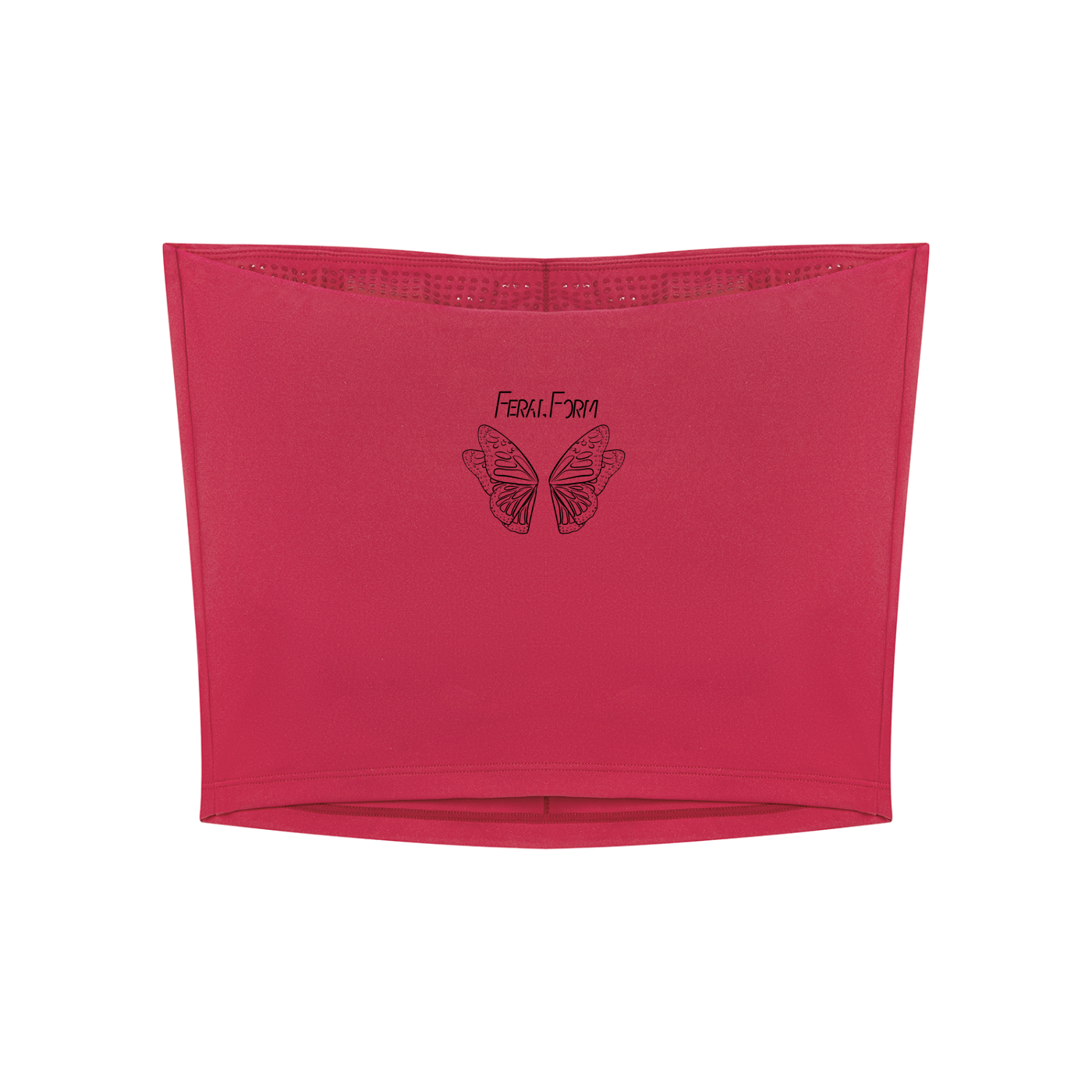Monarch,Activewear,Gymwear,Athleisure,Tube,Strapless,Butterfly,Graphic,Original,Artwork,FeralForm,Fitted,Statement,Summer,Crop,Gym,Workout,Strong