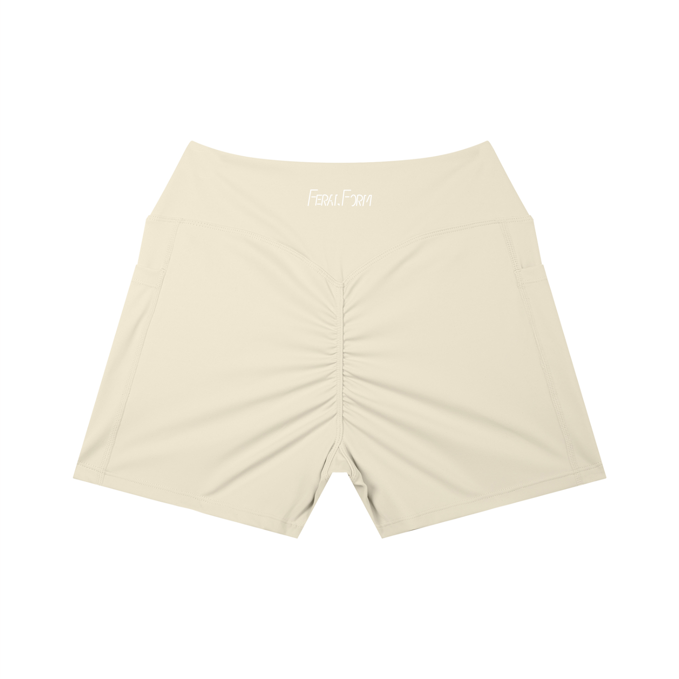 Feral Form High Rise Scrunch Shorts - Light