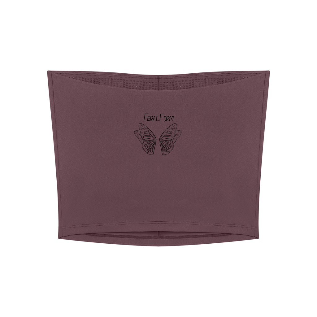 Monarch,Activewear,Gymwear,Athleisure,Tube,Strapless,Butterfly,Graphic,Original,Artwork,FeralForm,Fitted,Statement,Summer,Crop,Gym,Workout,Strong