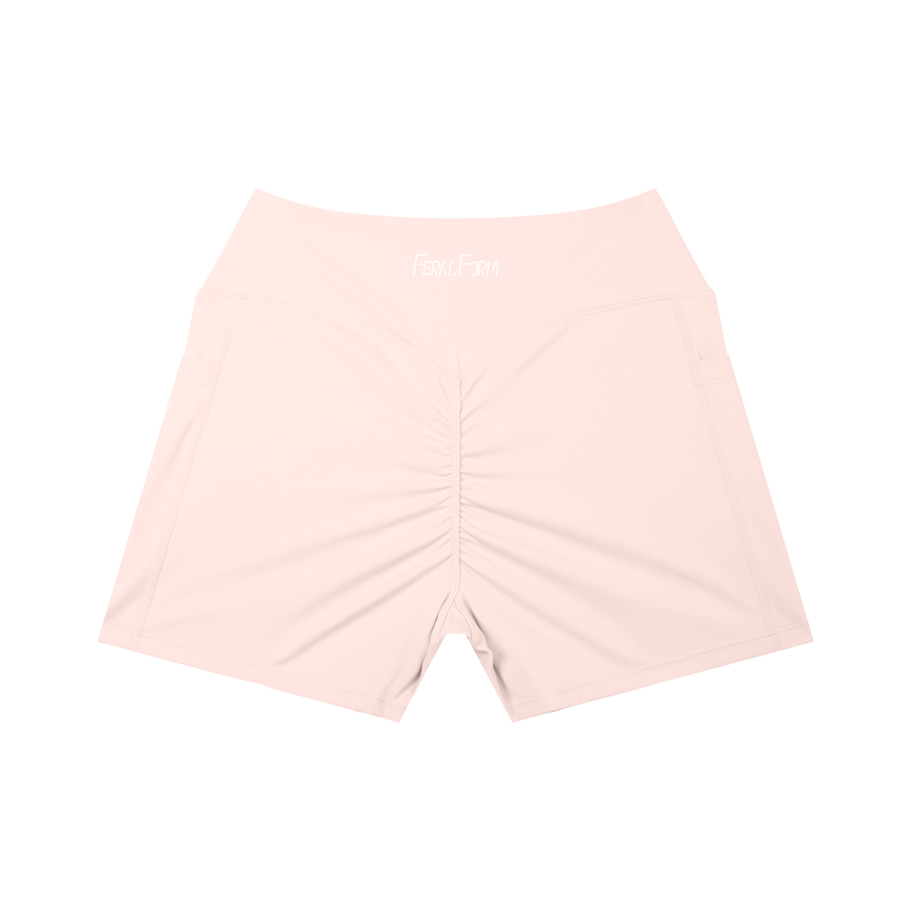 Feral Form High Rise Scrunch Shorts - Light