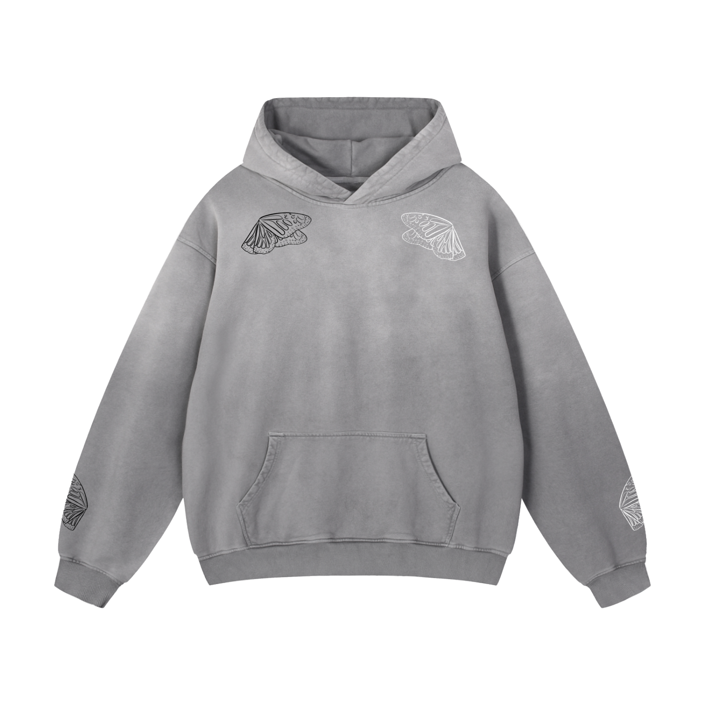 Monarch Split-Dye Oversized Hoodie